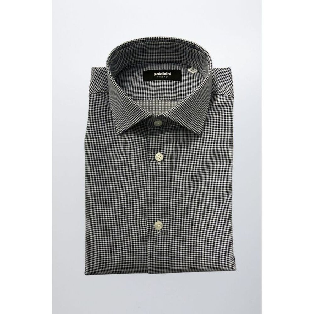 Baldinini Trend Blue Cotton Men Men's Shirt